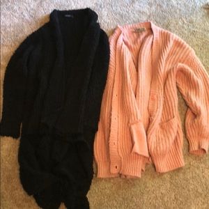 Two oversized cardigans